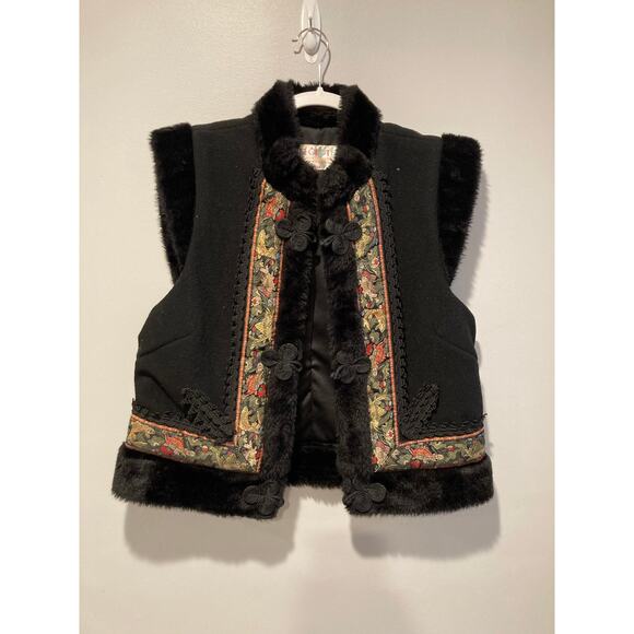 UNIQUE! Samii Clothes Nordic VEST Scandinavian Ethnic Gay Ellis wool sz S Frozen - Picture 1 of 10